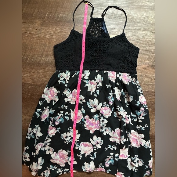 AMERICAN EAGLE AEO Black Floral Lace Dress NWT dead-stock sundress summer sz 6 - Picture 5 of 15